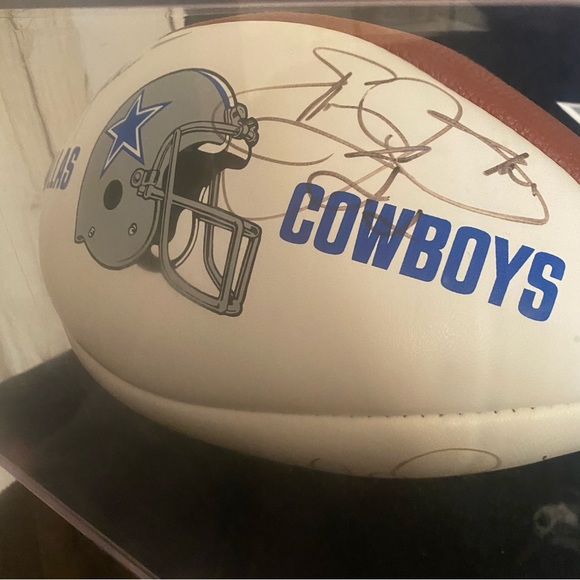 Vintage 90s Authentic Autographed Dallas Cowboys Super Bowl Champs Football - Picture 2 of 10